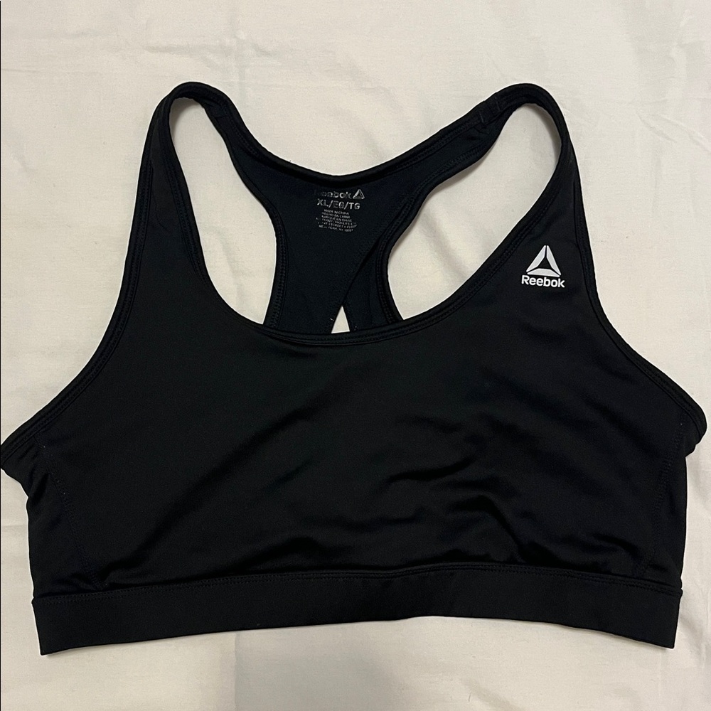 Reebok Women's Black Racerback Sports Bra. NWOT.